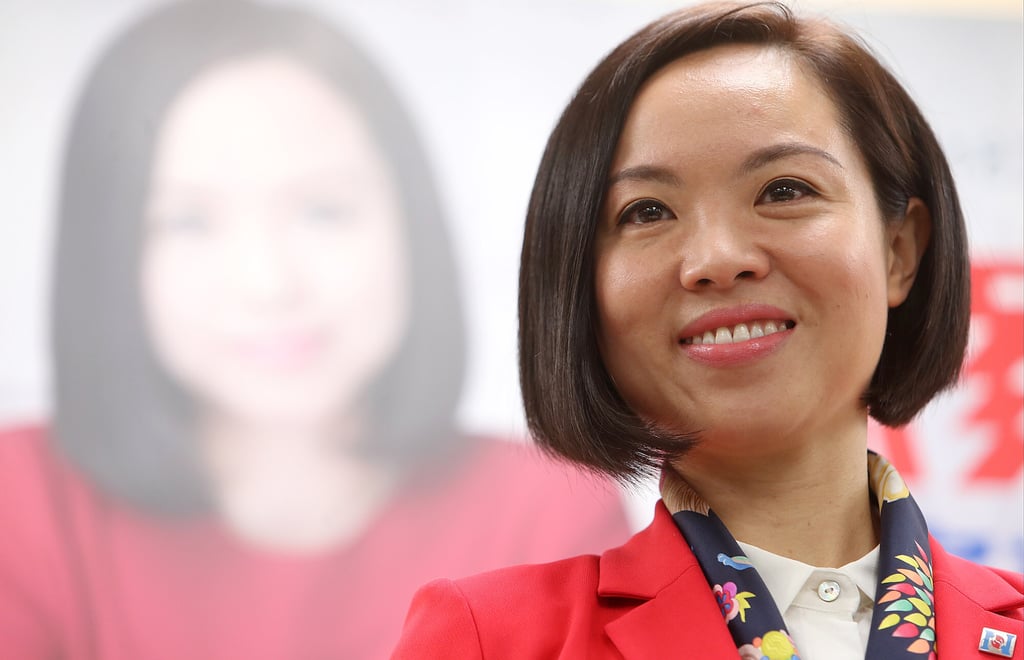 Lawmaker Judy Chan says she went to the party to ‘chill and celebrate’. Photo: Winson Wong Lawmaker Judy Chan says she went to the party to ‘chill and celebrate’. Photo: Winson Wong