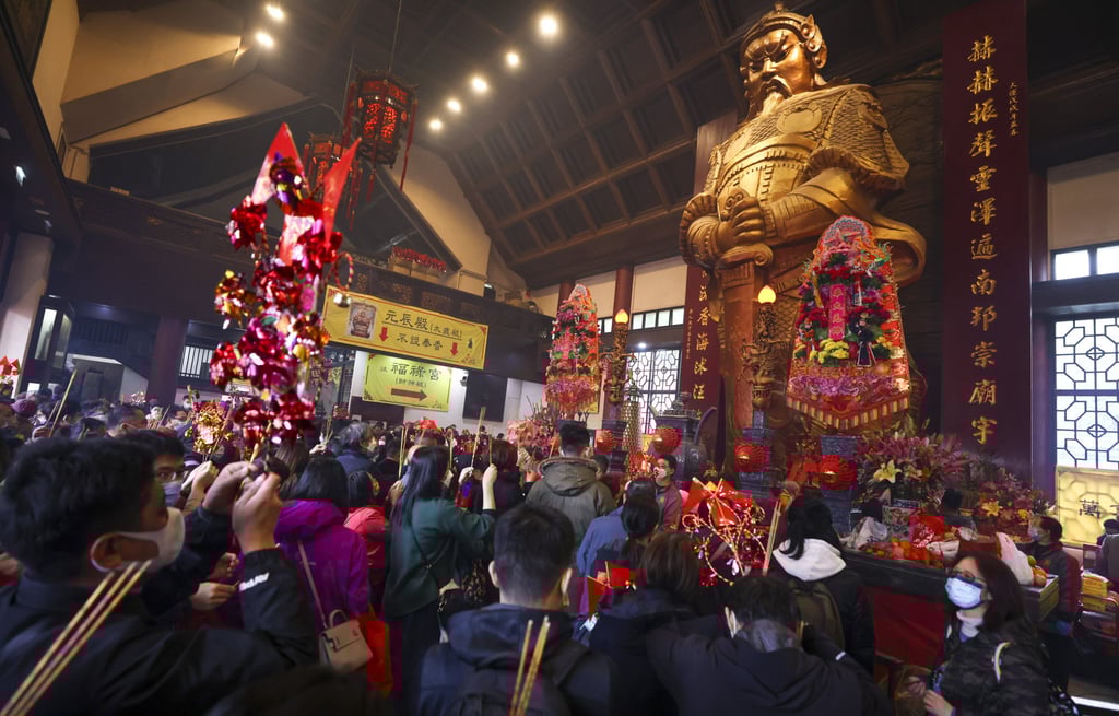 The temple is dedicated to Che Kung, a Song dynasty general known for battling uprisings and plagues. Photo: Nora Tam