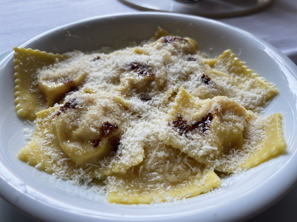Pumpkin tortelli with balsamic vinegar at Il Borgo del Balsamico. Photo: Chris Dwyer Pumpkin tortelli with balsamic vinegar at Il Borgo del Balsamico. Photo: Chris Dwyer