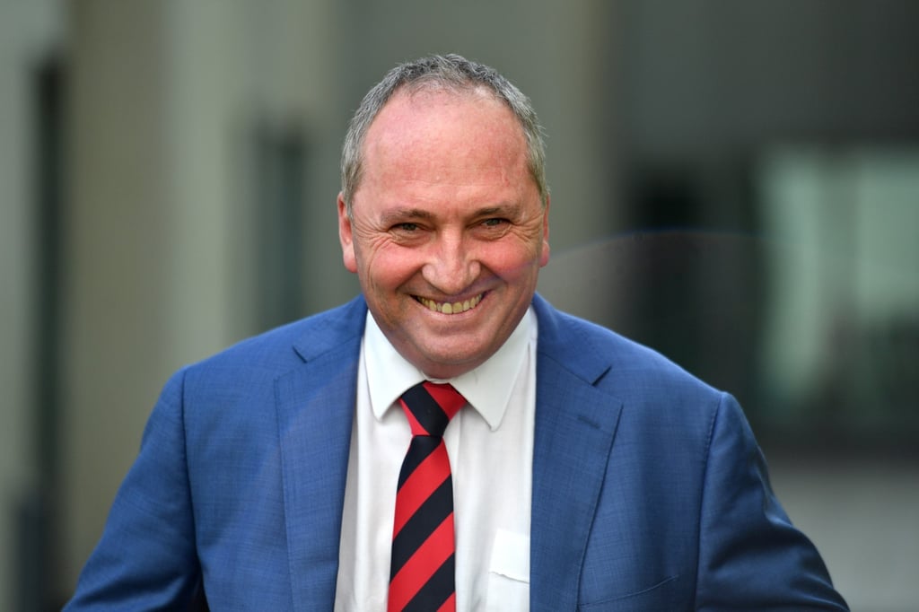 Deputy Prime Minister Barnaby Joyce offered his resignation, which Scott Morrison rejected. File photo: EPA