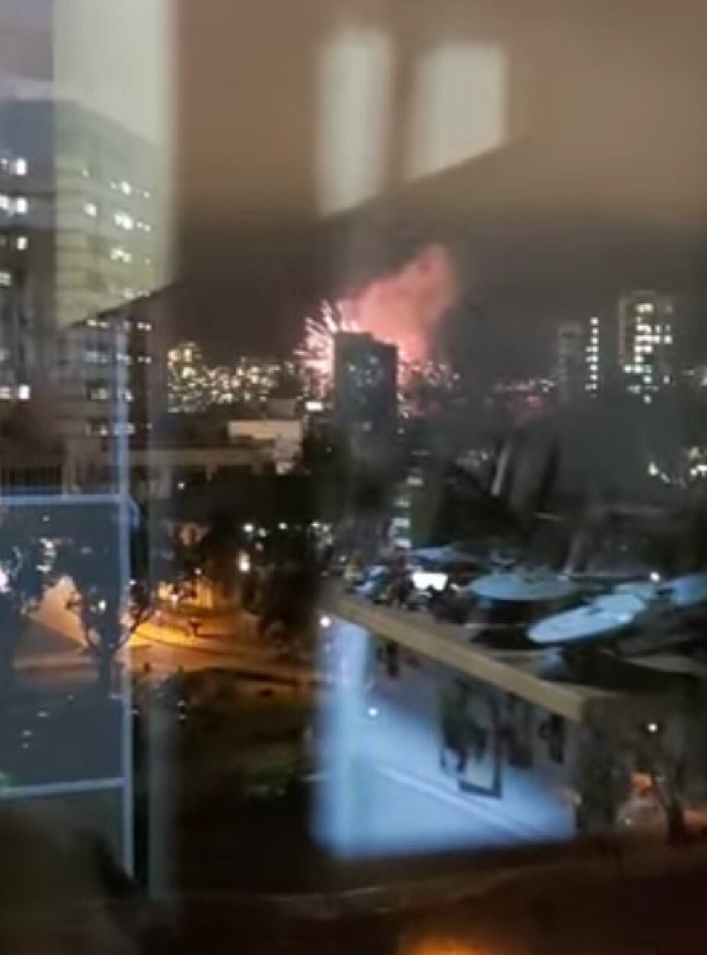 An illegal fireworks display in Kowloon Tong. Photo: Facebook An illegal fireworks display in Kowloon Tong. Photo: Facebook