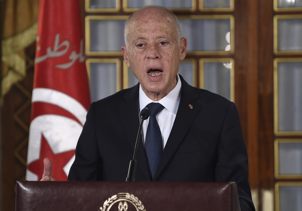 Tunisian President Kais Saied. Photo: Pool via AP