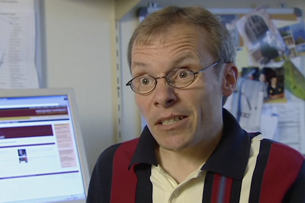 Academic Sean Turnell pictured at Australia’s Macquarie University in 2005. Photo: Australian Broadcasting Corporation via AP Academic Sean Turnell pictured at Australia’s Macquarie University in 2005. Photo: Australian Broadcasting Corporation via AP