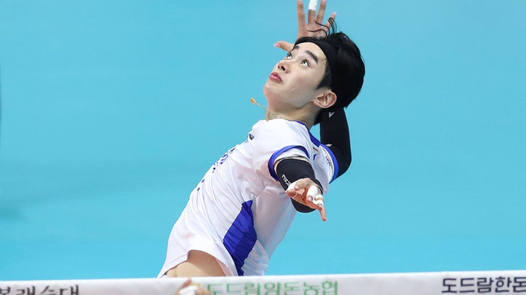 Kim In-hyeok played volleyball for the Daejeon Samsung Fire Bluefangs. Kim In-hyeok played volleyball for the Daejeon Samsung Fire Bluefangs.