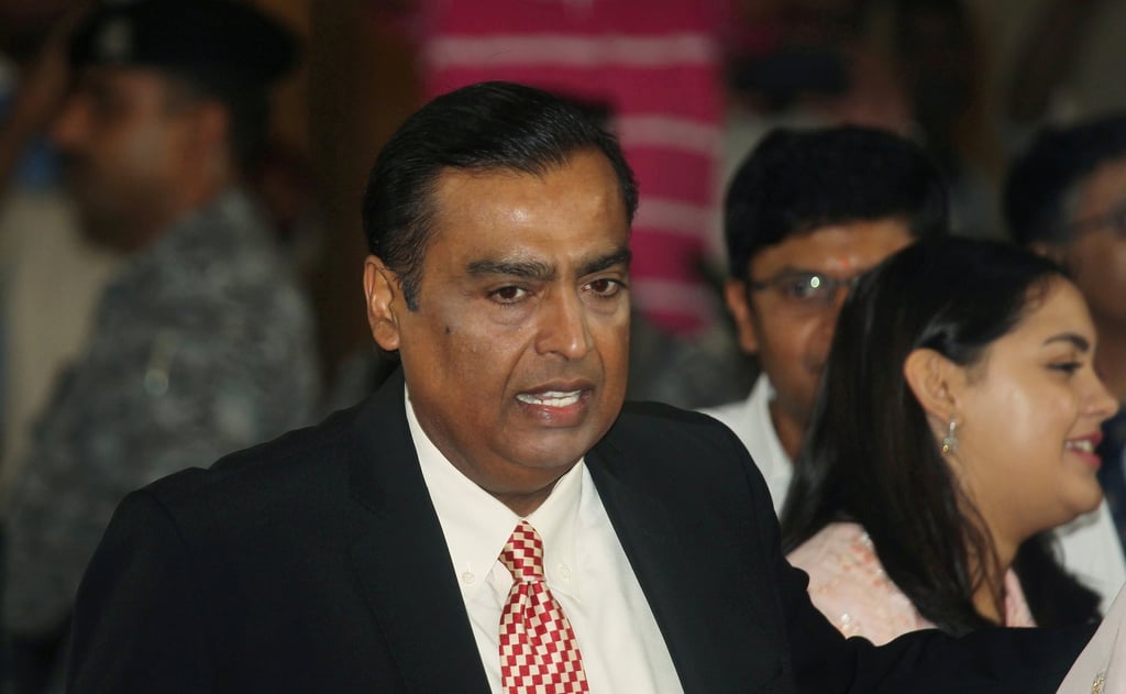 Mukesh Ambani, chairman and managing director of Reliance Industries, pictured in Mumbai in 2019. Photo: Reuters Mukesh Ambani, chairman and managing director of Reliance Industries, pictured in Mumbai in 2019. Photo: Reuters