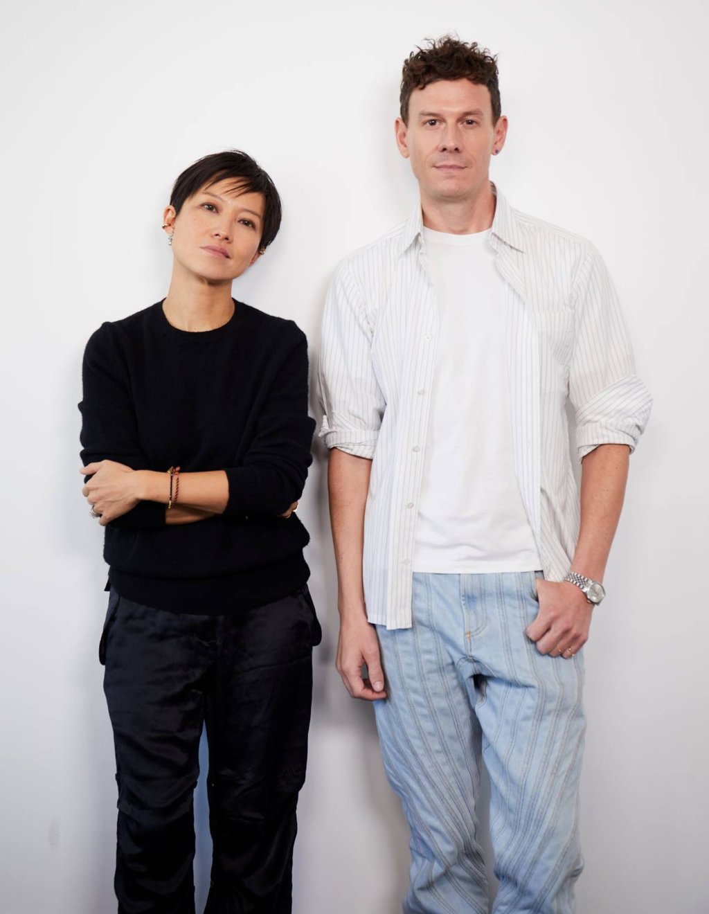 Sandra Choi (left) is the creative director of Jimmy Choo and Casey Cadwallader is the creative director of Mugler. Sandra Choi (left) is the creative director of Jimmy Choo and Casey Cadwallader is the creative director of Mugler.