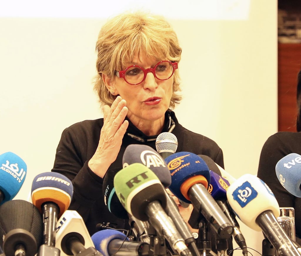 Amnesty International Secretary General Agnes Callamard. Photo: Kyodo