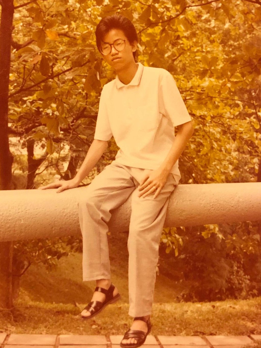 Sim aged 15 in Singapore in 1984. Photo: Eric Sim Sim aged 15 in Singapore in 1984. Photo: Eric Sim