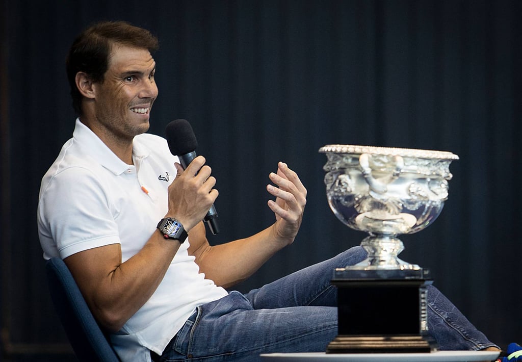 Spain’s Rafael Nadal won his 21st grand slam in Melbourne, moving him ahead of Novak Djokovic and Roger Federer. Photo: AFP