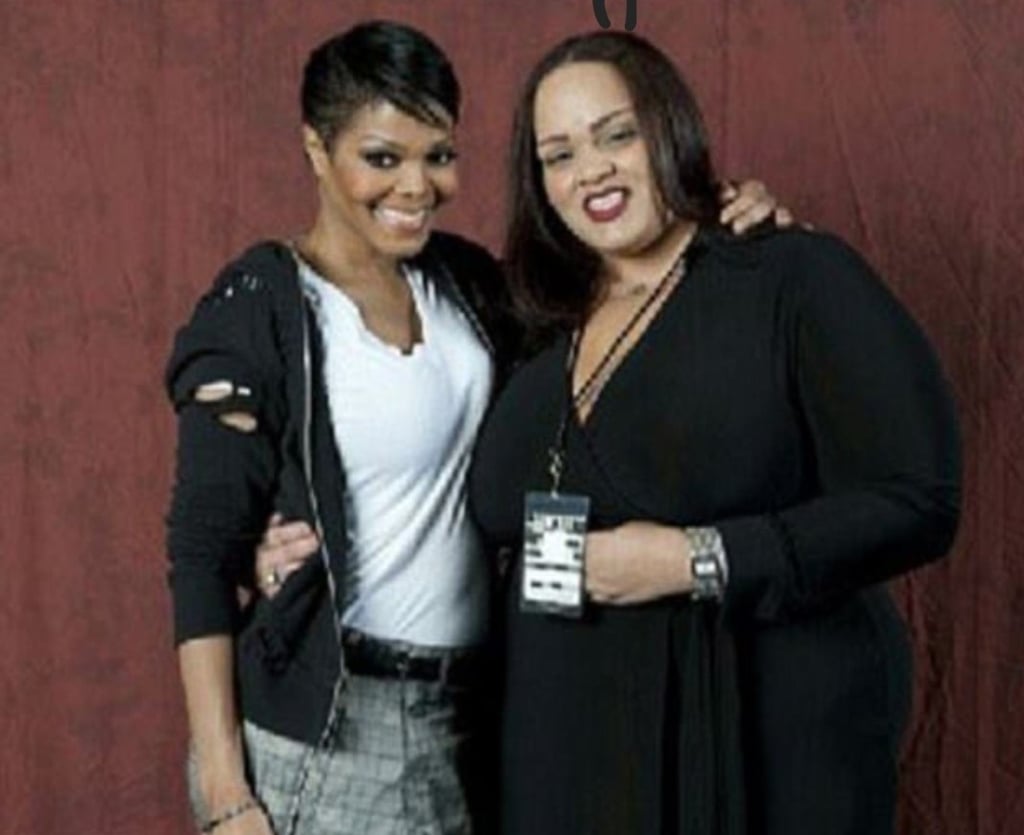 Janet y Joh'Vonnie Jackson en un concierto. Foto: @fyneazz1/Twitter