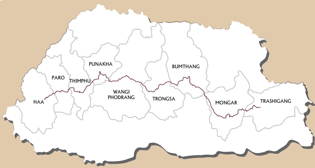 A map of the trail. A map of the trail.