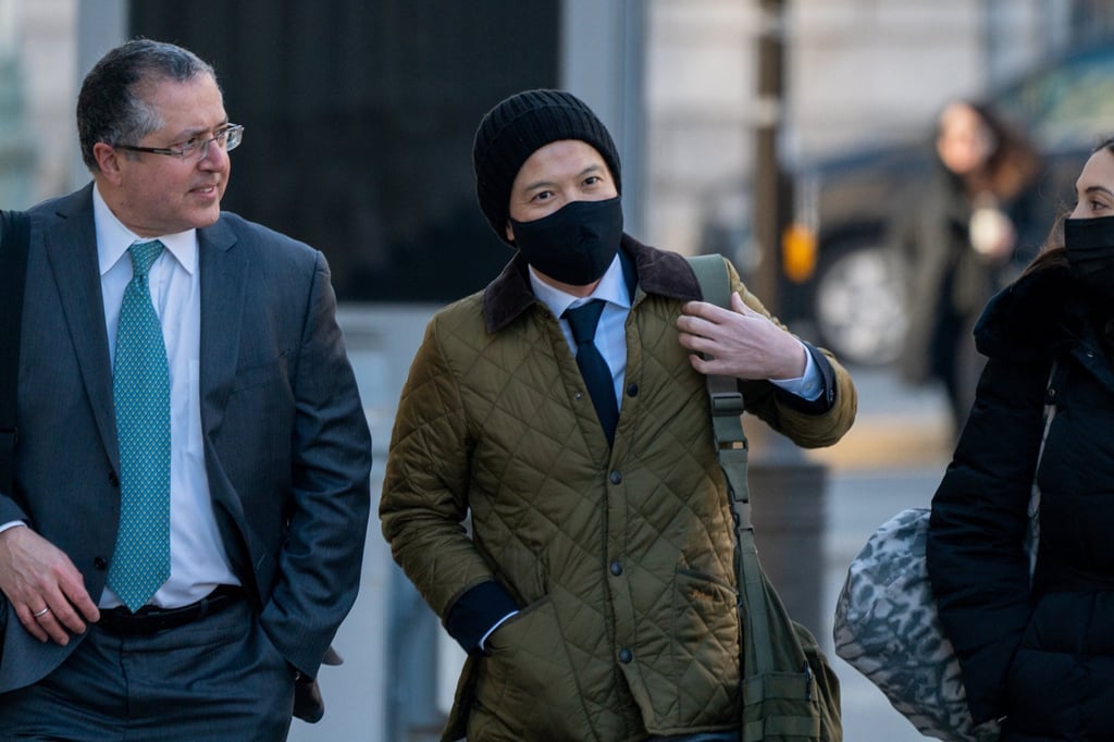 Ex-Goldman Sachs banker Roger Ng arrives at federal court in New York on February 8 for the jury selection process for his trial. Photo: Reuters Ex-Goldman Sachs banker Roger Ng arrives at federal court in New York on February 8 for the jury selection process for his trial. Photo: Reuters