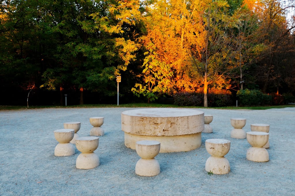The Table of Silence in Târgu Jiu. Photo: Getty Images The Table of Silence in Târgu Jiu. Photo: Getty Images