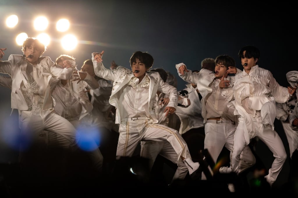 BTS performing at The Rose Bowl in May 2019 in California. Photo: TNS BTS performing at The Rose Bowl in May 2019 in California. Photo: TNS