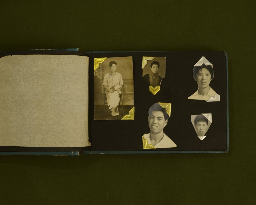 A page from Li Lin’s father’s old photo album. The pictures were taken in Qingdao in the 1940s. Photo: Li Lin