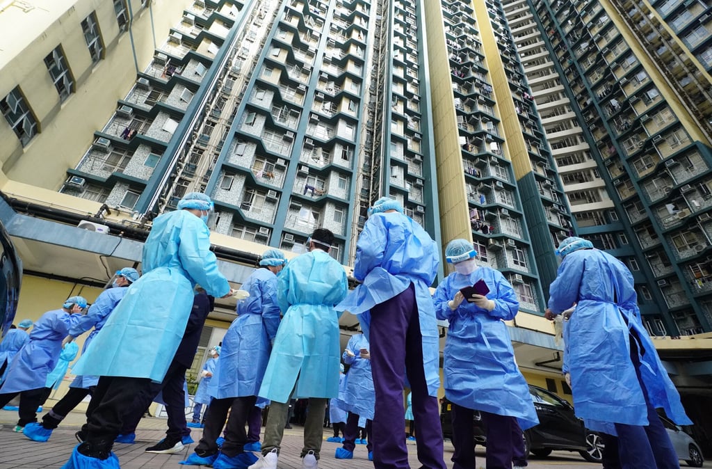 Cases at Kwai Chung Estate sparked unprecedented lockdowns. Photo: Felix Wong Cases at Kwai Chung Estate sparked unprecedented lockdowns. Photo: Felix Wong