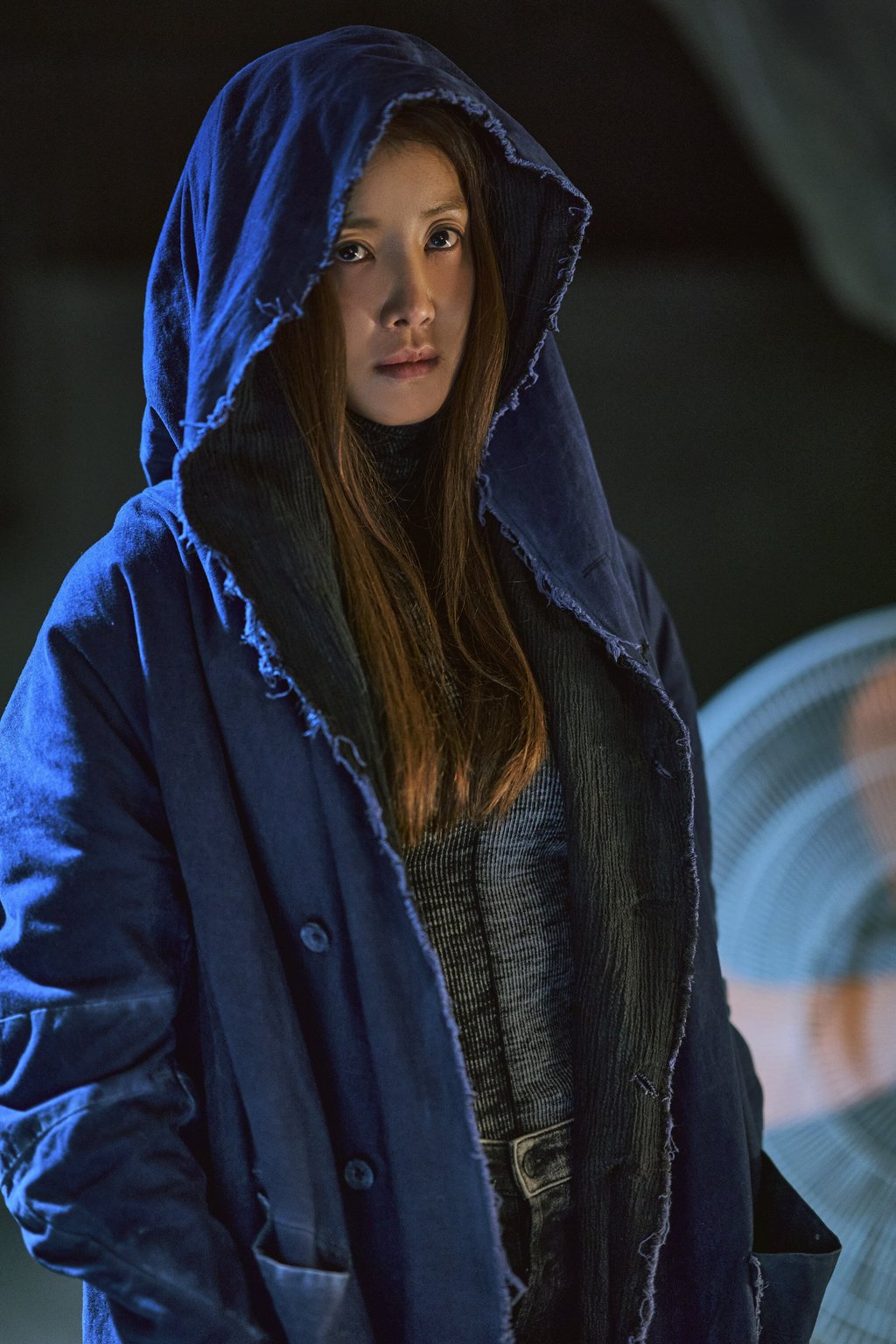 Lee Si-young as Ghost in a still from Grid. Photo: Disney+
