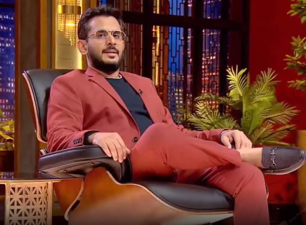 Aman Gupta on Shark Tank India. Photo: @sharktank.india/Instagram