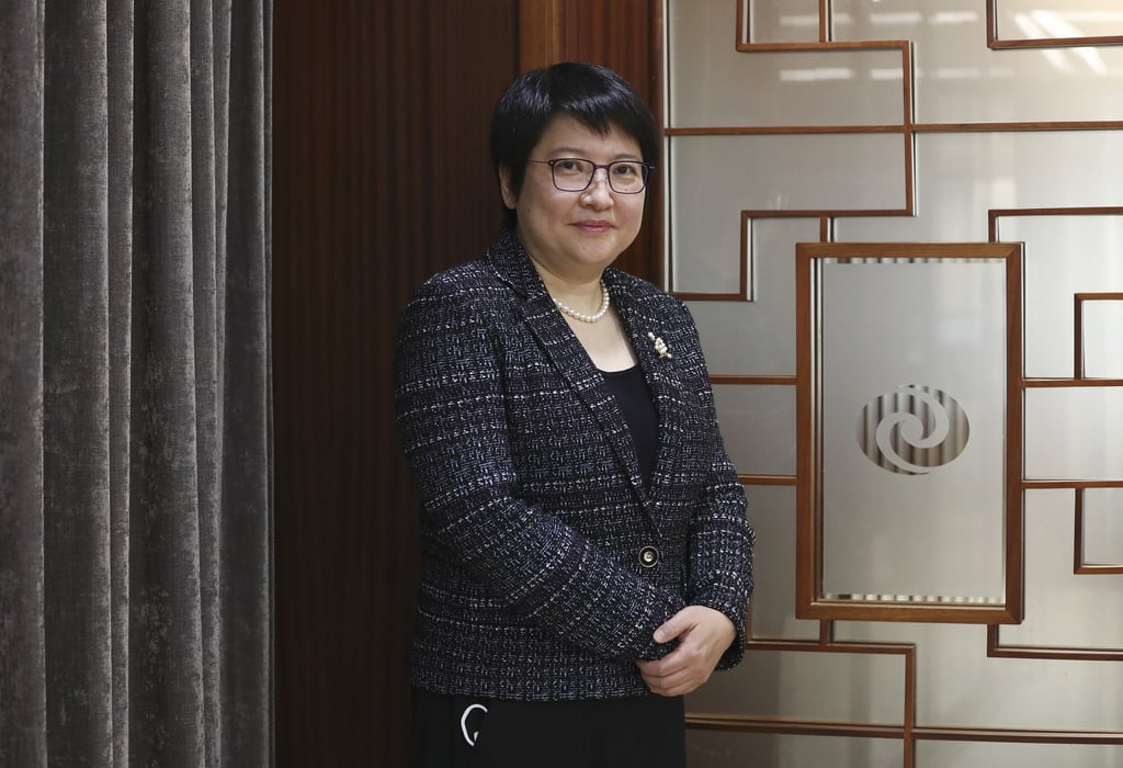 Chen Ding, Chief Executive Officer of CSOP Asset Management, during an interview in Central on October 22, 2020. Photo: Jonathan Wong