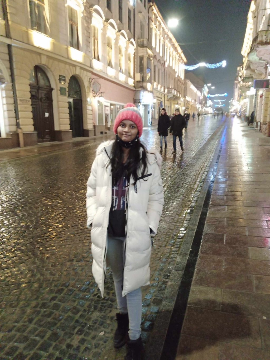 Isha Sahni at her university in Ukraine. Photo: Handout