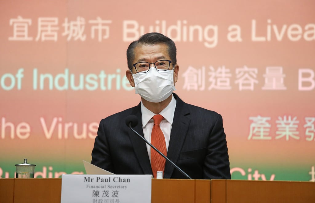Financial Secretary Paul Chan. Photo: Yik Yeung-man Financial Secretary Paul Chan. Photo: Yik Yeung-man