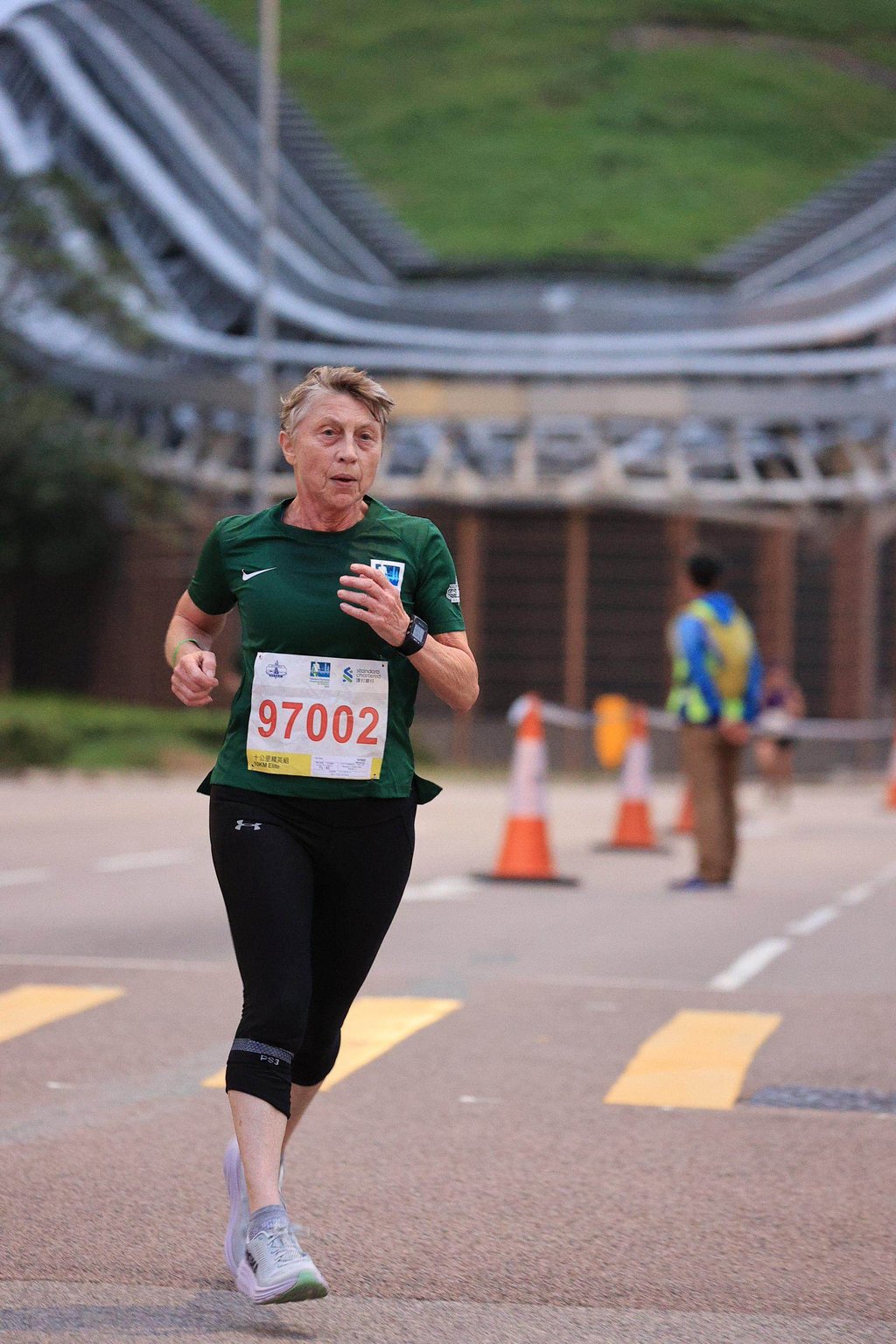 Sue Ko taking part in the Stanchart 10km race in 2021. Photo: Susan Ko Sue Ko taking part in the Stanchart 10km race in 2021. Photo: Susan Ko