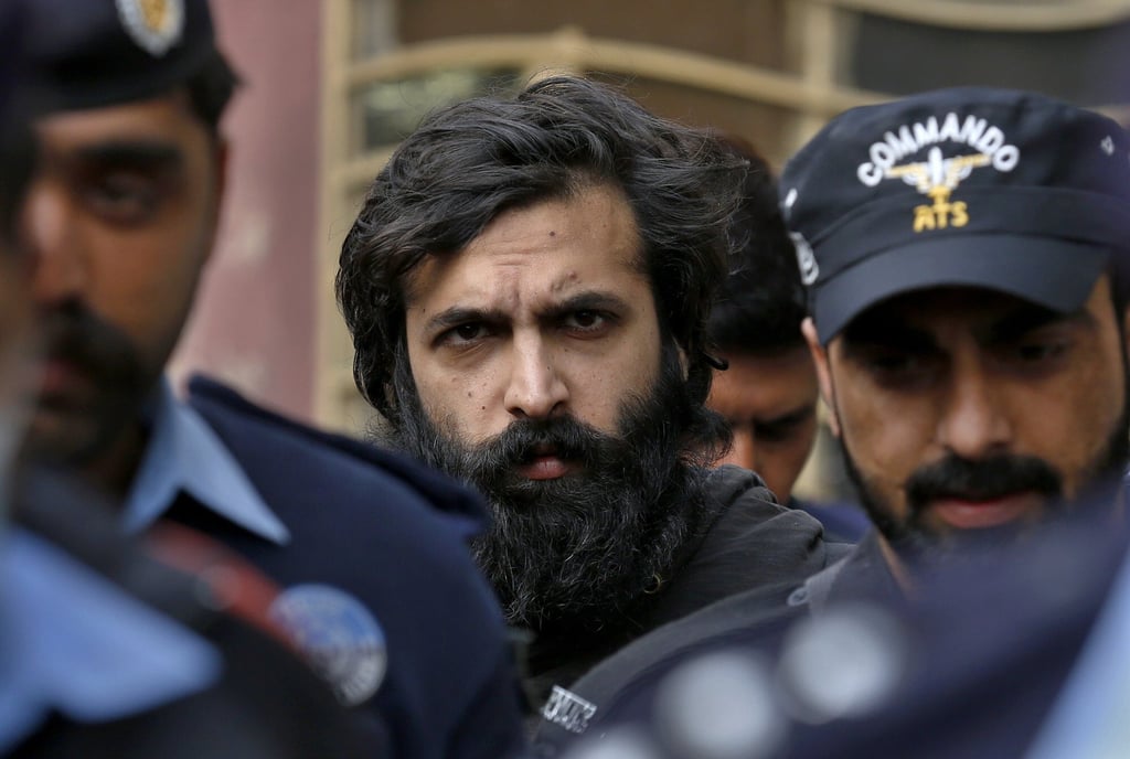 Zahir Jaffar, centre, sentenced to death for killing Noor Mukadam. Photo: AP Photo Zahir Jaffar, centre, sentenced to death for killing Noor Mukadam. Photo: AP Photo
