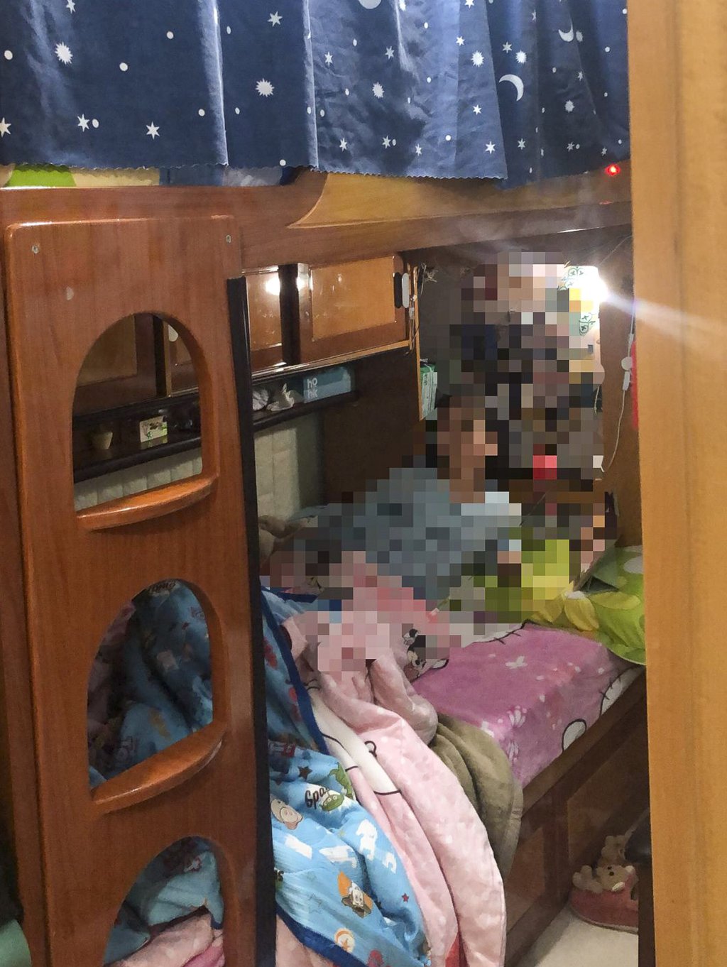 Self-isolation for Lau Ling and her family has proven difficult in their 300 sq ft home. Photo: Handout Self-isolation for Lau Ling and her family has proven difficult in their 300 sq ft home. Photo: Handout