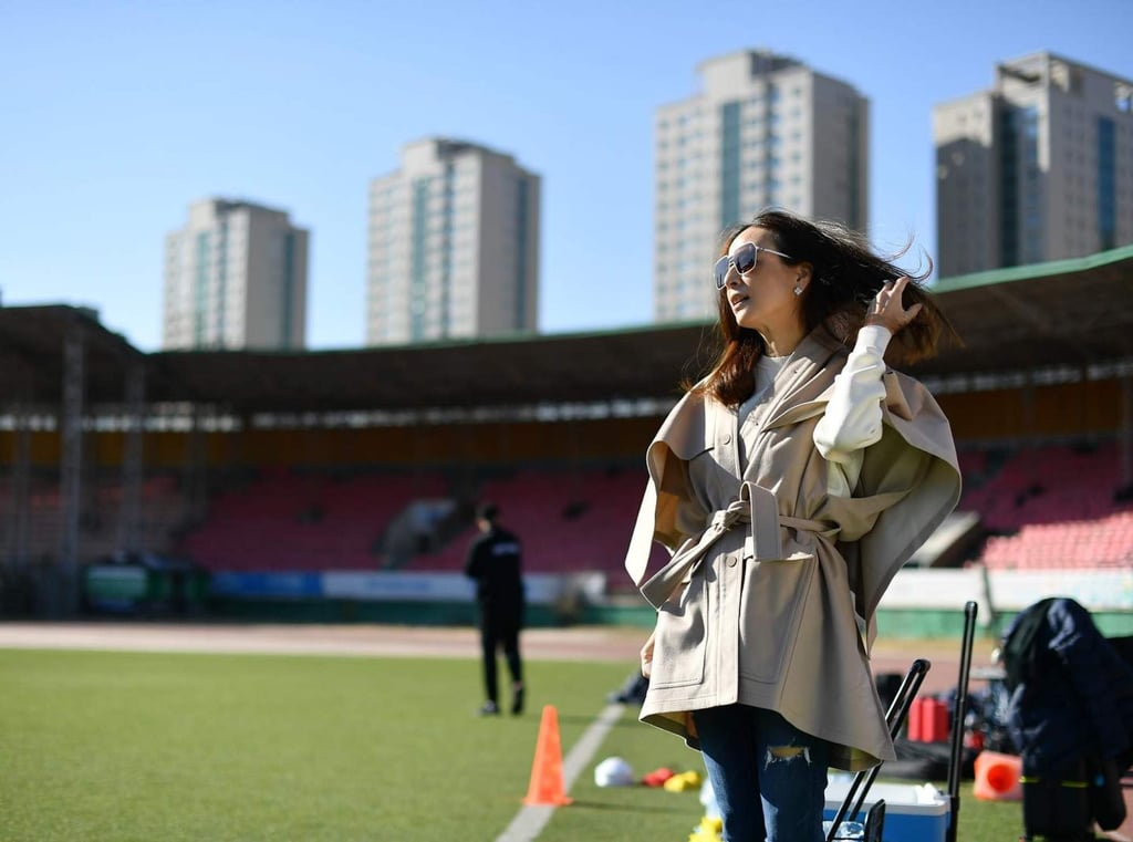 Nualphan Lamsam is passionate about football. Photo: @panglamsam/Instagram