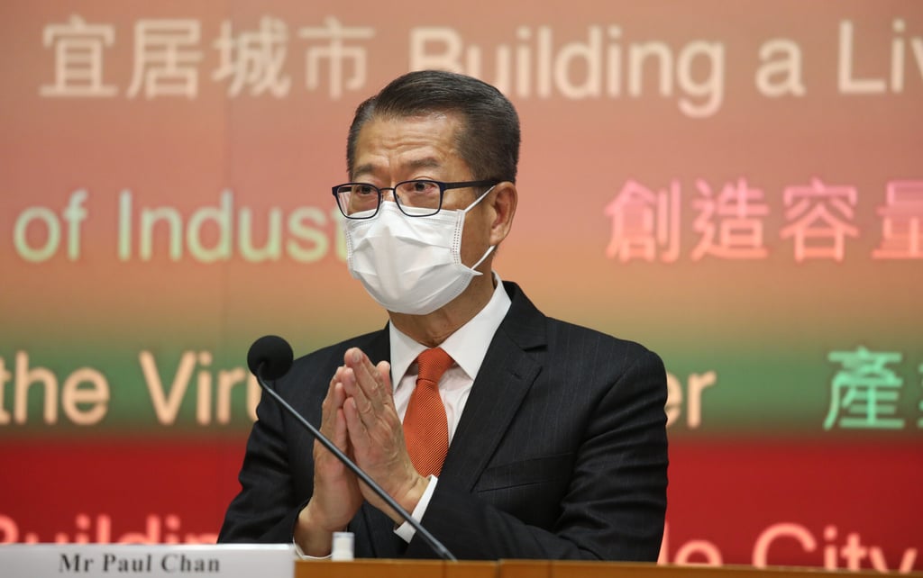 Hong Kong’s finance chief Paul Chan. Photo: Yik Yeung-man Hong Kong’s finance chief Paul Chan. Photo: Yik Yeung-man
