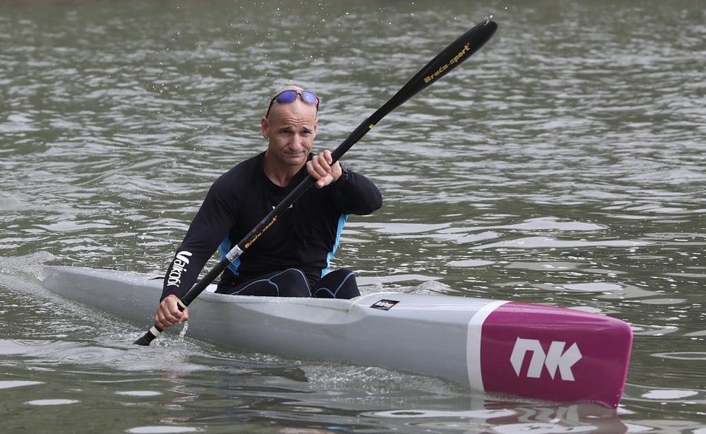Hong Kong national team kayaking head coach Peter Matus during a training session in Discovery Bay. Photo: Jonathan Wong