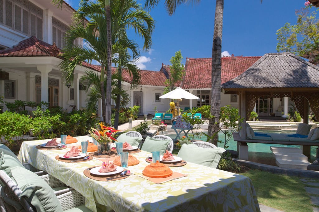 Offers of US$600,000 and above are welcome for the leasehold of this five-bedroom beachside villa in Seminyak. Photo: Nathan Ryan Offers of US$600,000 and above are welcome for the leasehold of this five-bedroom beachside villa in Seminyak. Photo: Nathan Ryan