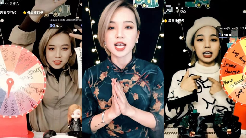 Guangzhou-based live-streamer Liky Li uses TikTok to engage online consumers in the UK. Photos: Handout