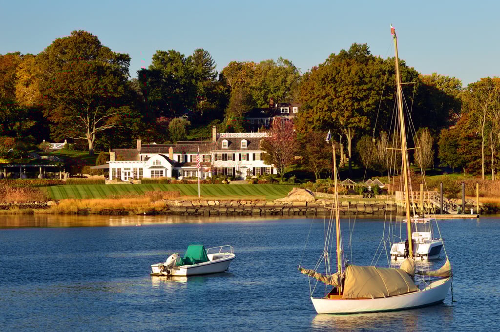 Sailing boats moored in Indian Harbor, Greenwich, Connecticut. In Wang’s novel, the protagonist’s brother lives in opulence in Greenwich and urges her to join them. Photo: Shutterstock Sailing boats moored in Indian Harbor, Greenwich, Connecticut. In Wang’s novel, the protagonist’s brother lives in opulence in Greenwich and urges her to join them. Photo: Shutterstock