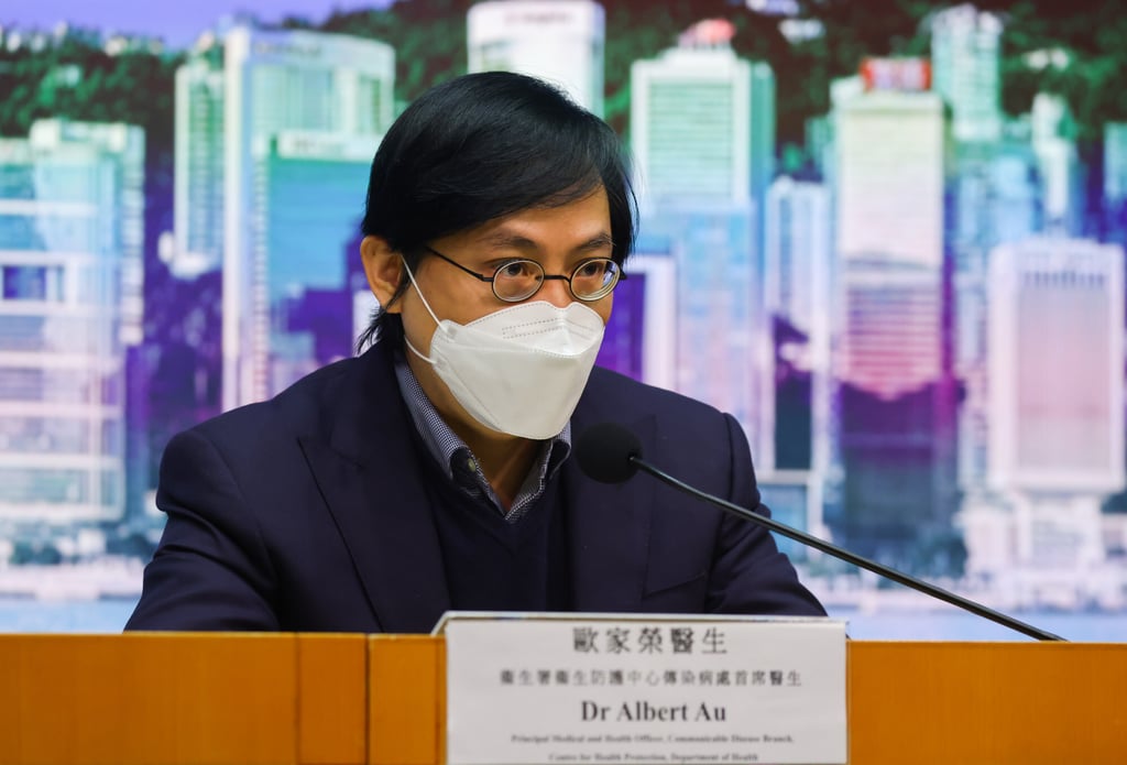 Albert Au, principal medical and health officer for the Centre for Health Protection. Photo: Dickson Lee Albert Au, principal medical and health officer for the Centre for Health Protection. Photo: Dickson Lee