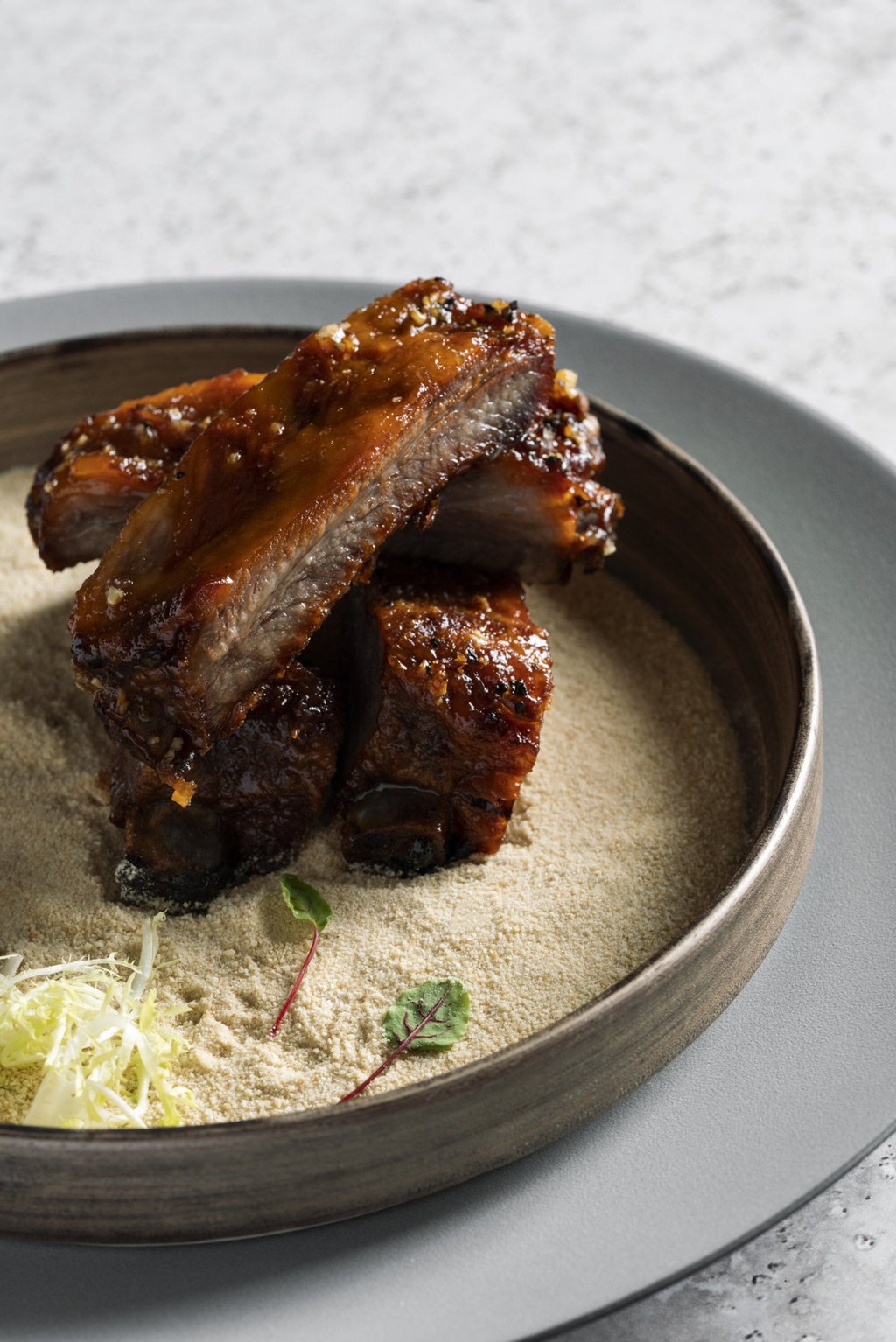 Roasted pork spare ribs in honey pepper sauce at Rùn at The St Regis Hong Kong in Wan Chai. Photo: Rùn at The St Regis Hong Kong