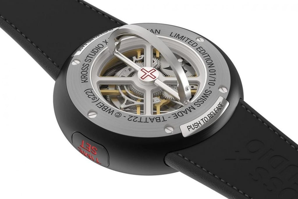 The Batman collaboration also features a unique D-ring crown. Photo: kross-studio.ch