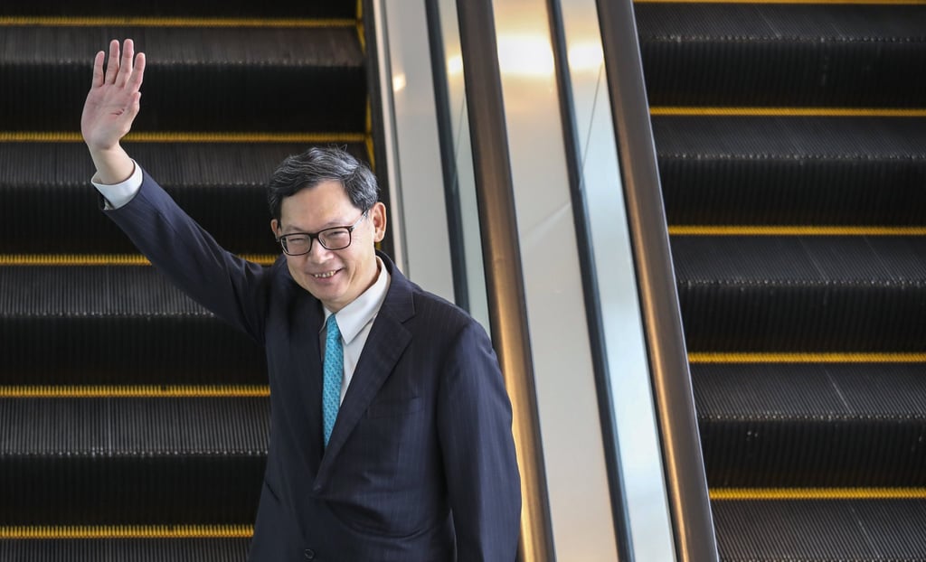 Retiring Hong Kong Monetary Authority chief executive Norman Chan Tak-lam meets the press at Two International Finance Centre (IFC) in Central on 30 September 2019. Photo: Nora Tam