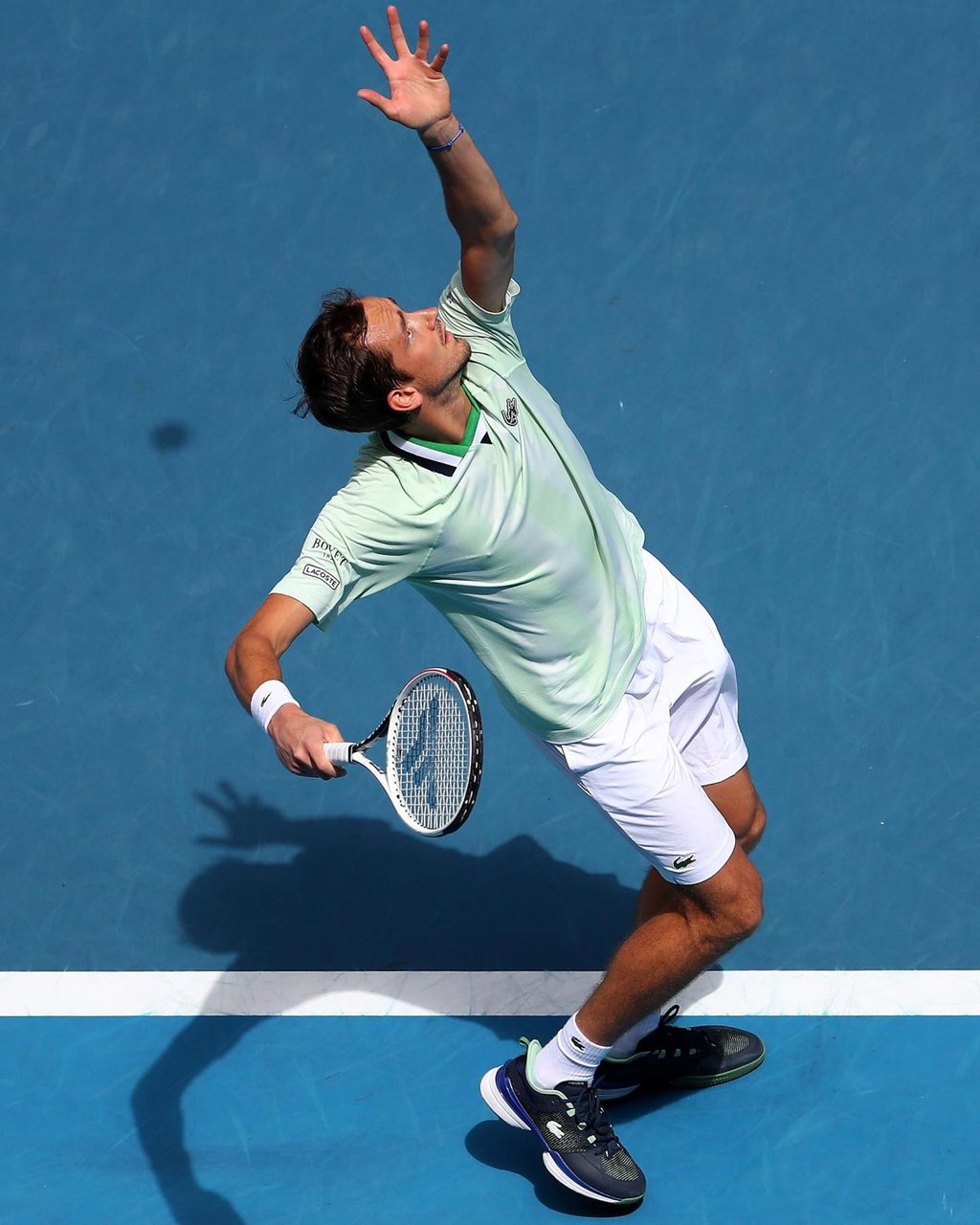 Daniil Medvedev in action on the tennis court. Photo: @medwed33/Instagram