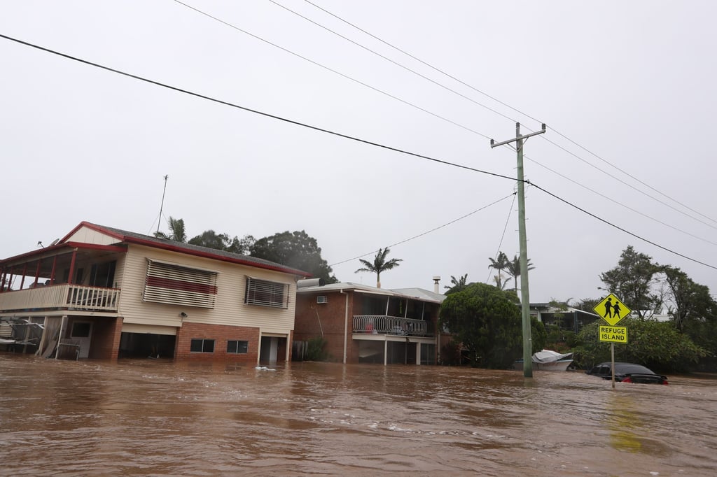 Flooded scenes in Fingal, Northern New South Wales, Australia. March 1, 2022. Heavy rains are expected along the New South Wales coast. Photo: EPA-EFE Flooded scenes in Fingal, Northern New South Wales, Australia. March 1, 2022. Heavy rains are expected along the New South Wales coast. Photo: EPA-EFE
