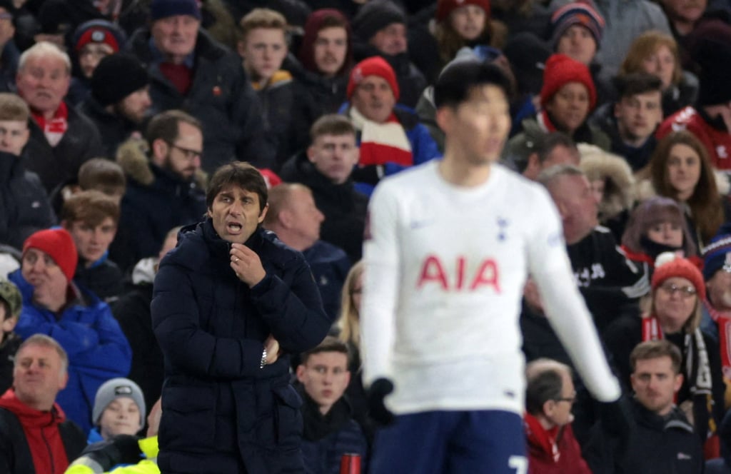 Defeat heaped further pressure on Tottenham Hotspur manager Antonio Conte during the match Action Images via Reuters/Lee Smith Defeat heaped further pressure on Tottenham Hotspur manager Antonio Conte during the match Action Images via Reuters/Lee Smith