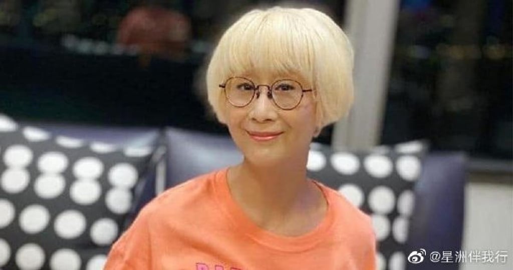 Veteran Hong Kong actress Manna Chan. Photo: @星洲伴我行/Weibo Veteran Hong Kong actress Manna Chan. Photo: @星洲伴我行/Weibo