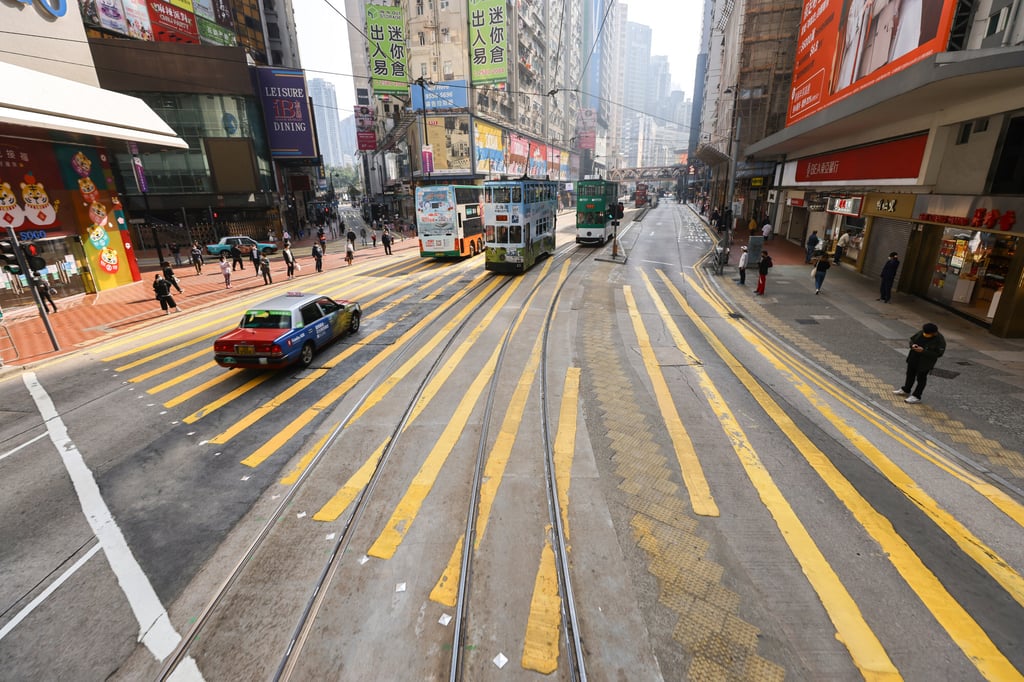 There are less people on the streets of Hong Kong due to rising Covid-19 infections and social-distancing rules. Photo: Dickson Lee