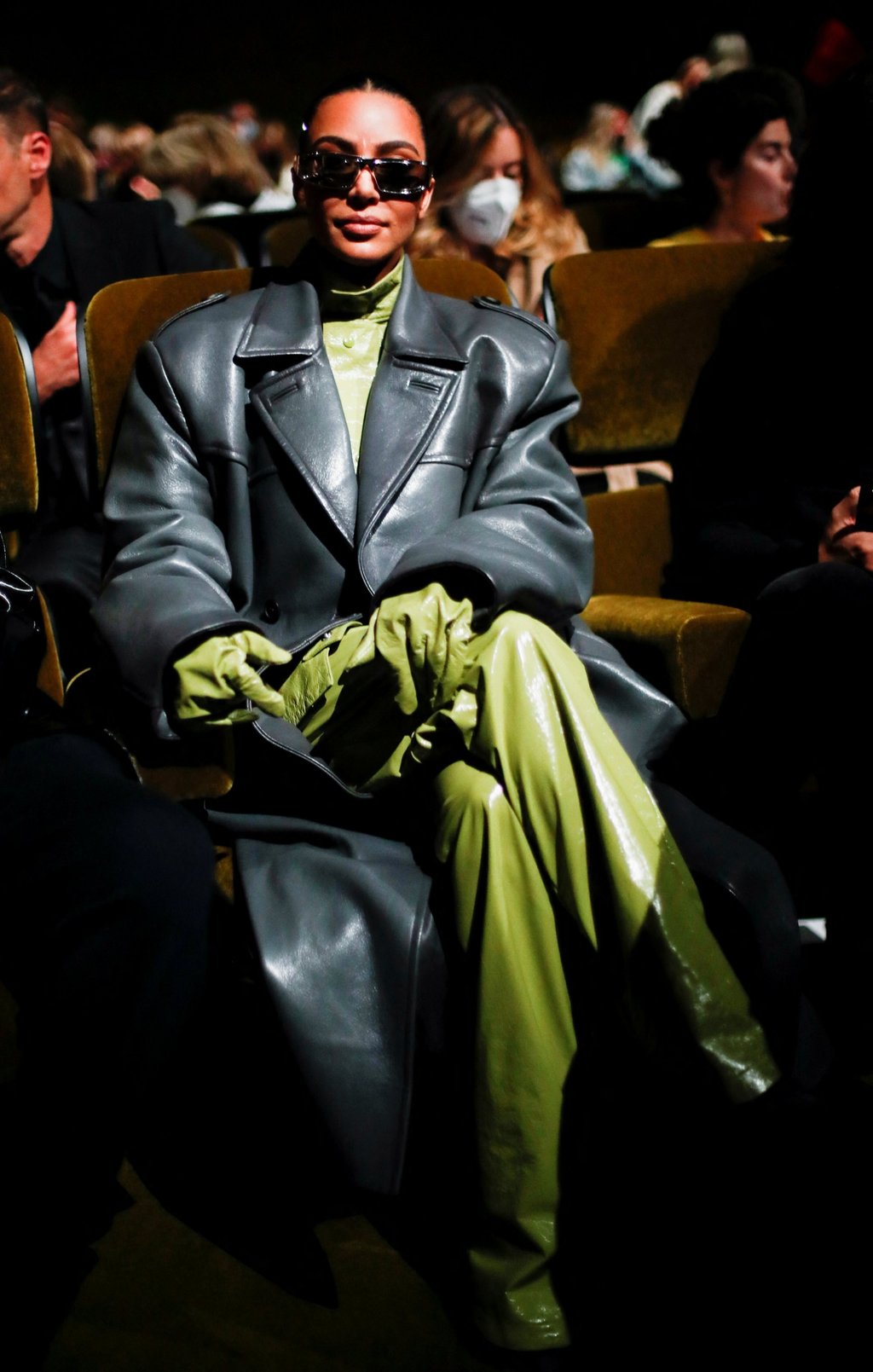 Kim Kardashian attends Prada’s Milan Fashion Week show. Photo: Reuters