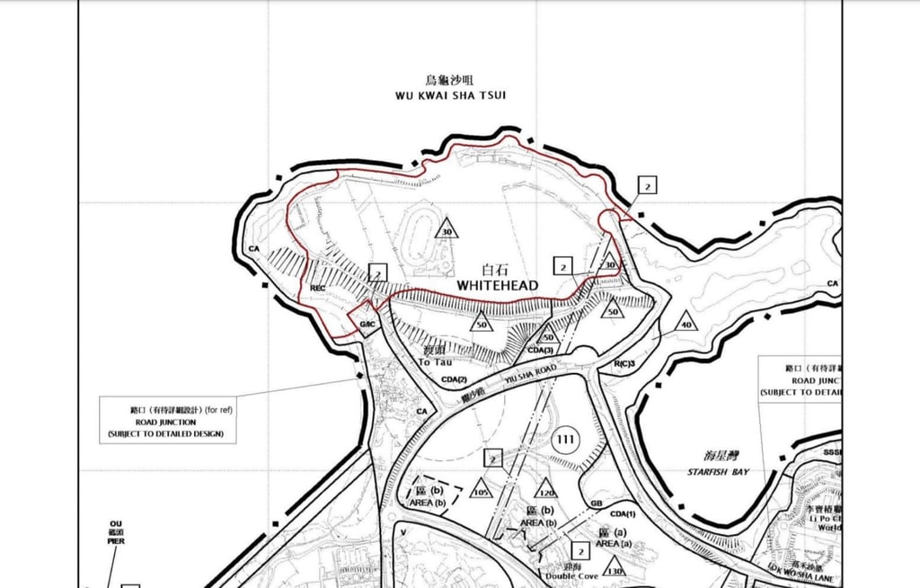 Location map of the proposed Whitehead Sports Park submitted by government to Sha Tin District Council. Photo: Handout Location map of the proposed Whitehead Sports Park submitted by government to Sha Tin District Council. Photo: Handout