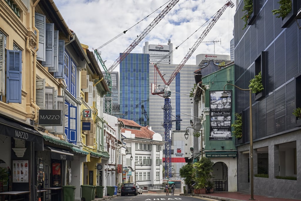Construction in Singapore has been delayed because of the coronavirus pandemic. Photo: Bloomberg