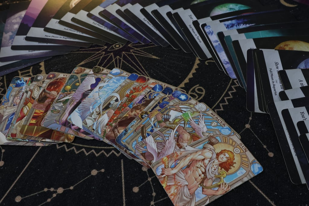Wang specialises in tarot, astrology and numerology. Photo: K. Y. Cheng Wang specialises in tarot, astrology and numerology. Photo: K. Y. Cheng