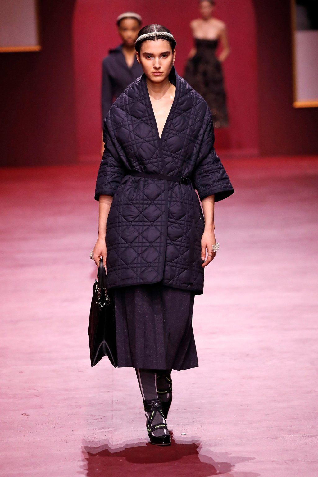 Dior’s Paris Fashion Week showcase was a sombre affair. Photo: Xinhua