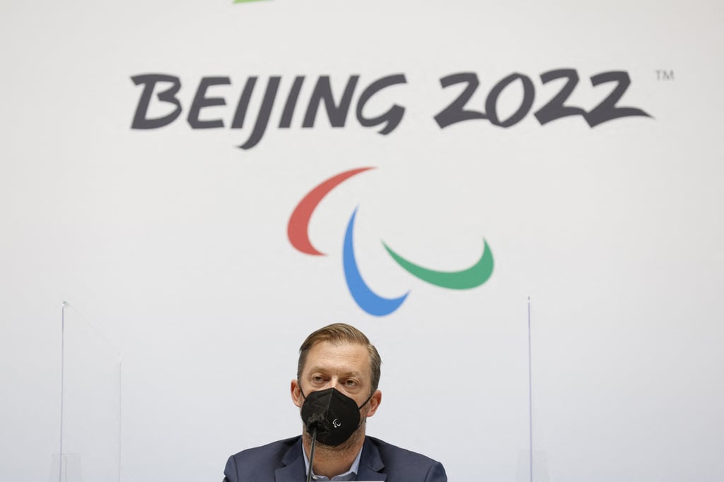 IPC president Andrew Parsons announced Russian and Belarus athletes would no longer take part in the Beijing 2022 Winter Paralympic Games. Photo: Reuters