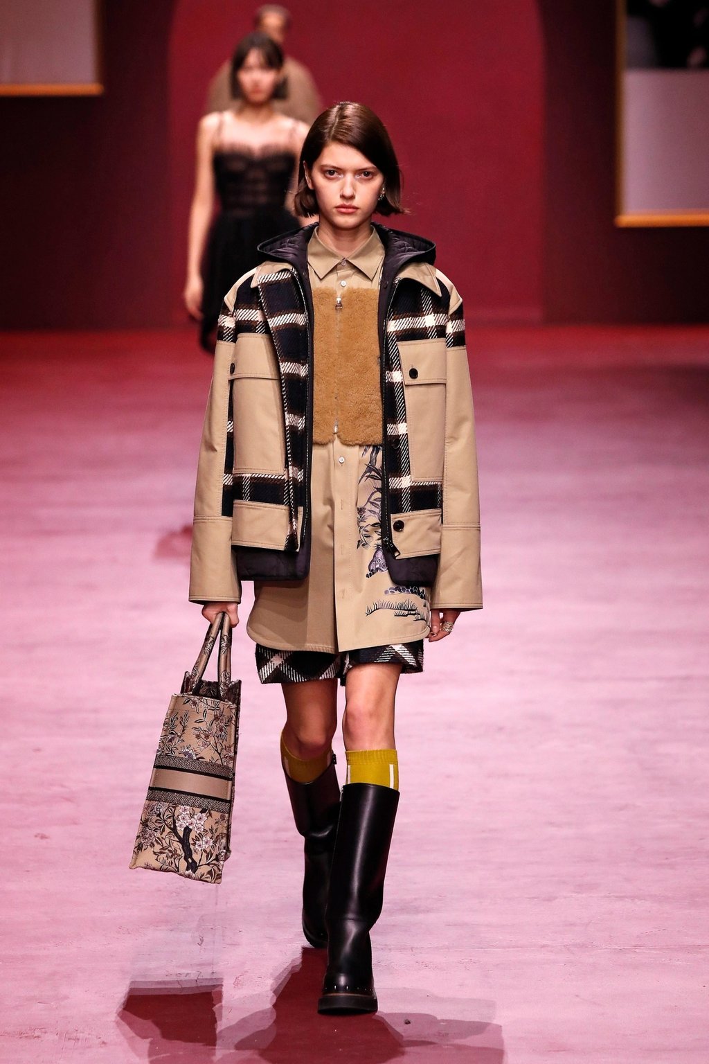 The collection featured hi-tech updates of classic Christian Dior designs. Photo: Xinhua